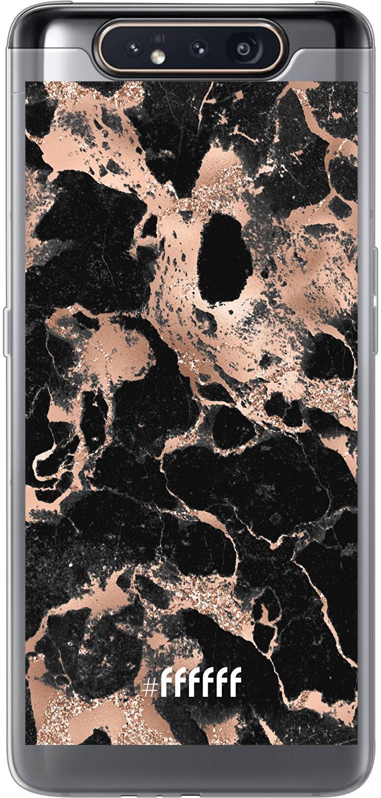 Rose Gold Marble Galaxy A80