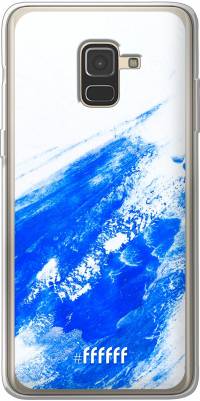 Blue Brush Stroke Galaxy A8 (2018)