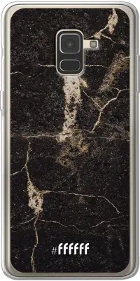 Dark Golden Marble Galaxy A8 (2018)