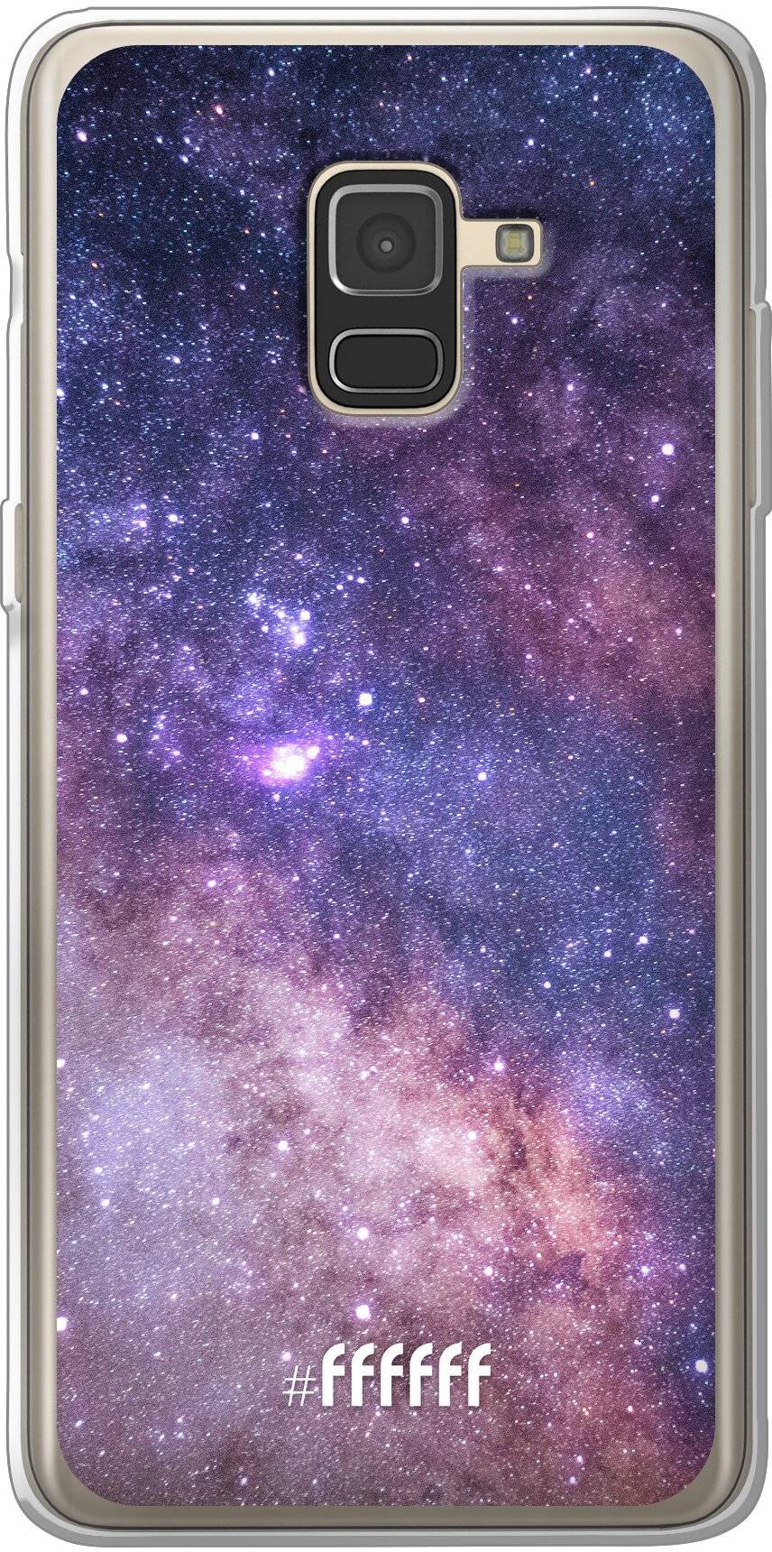 landbouw wrijving Krijgsgevangene Galaxy Stars (Samsung Galaxy A8 (2018)) #ffffff telefoonhoesje • 6F