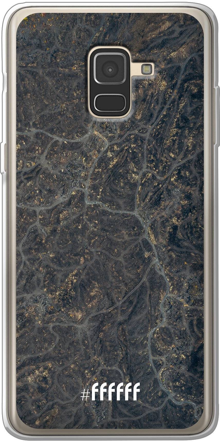 Golden Glitter Marble Galaxy A8 (2018)