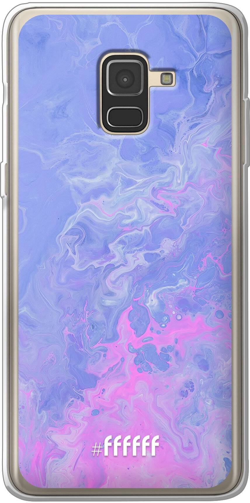 Purple and Pink Water Galaxy A8 (2018)