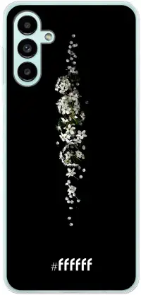 White flowers in the dark Galaxy A04s