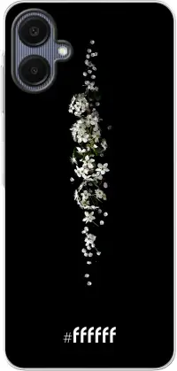 White flowers in the dark Galaxy A06