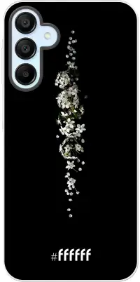 White flowers in the dark Galaxy A15