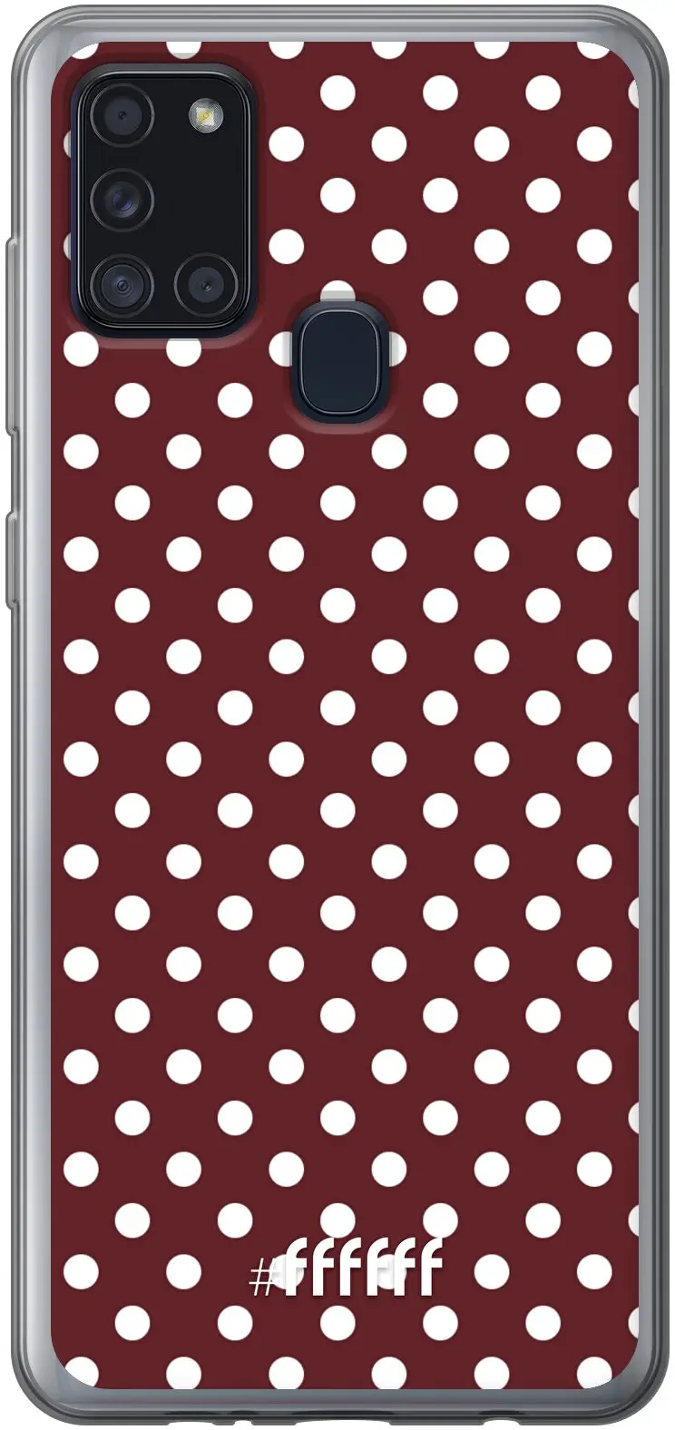 Burgundy Dots Galaxy A21s