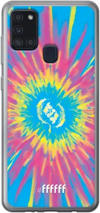 Flower Tie Dye Galaxy A21s