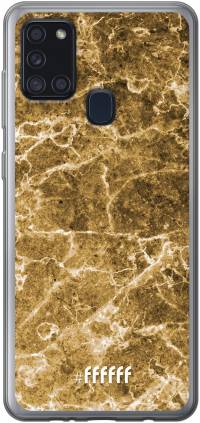 Gold Marble Galaxy A21s