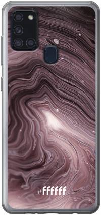 Purple Marble Galaxy A21s
