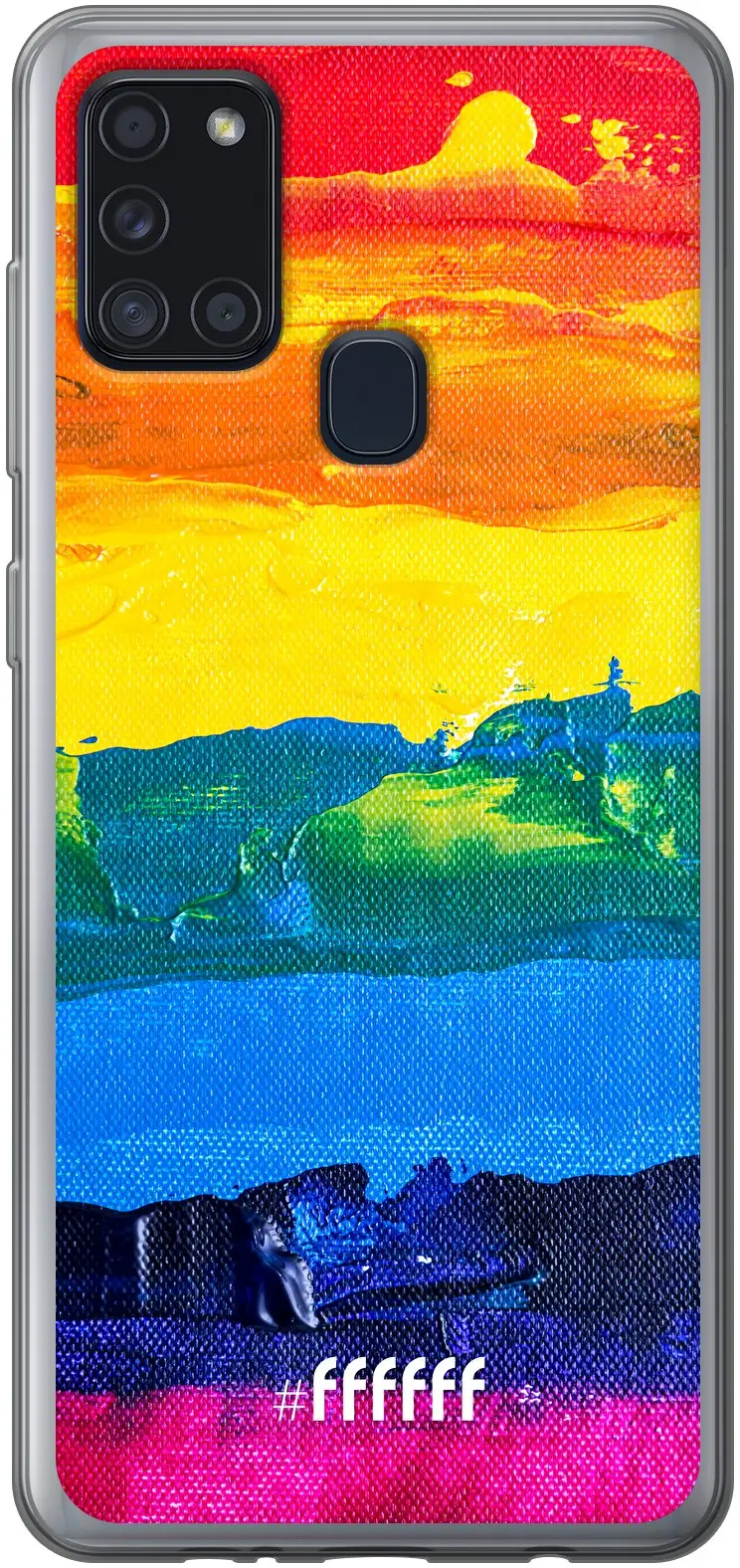 Rainbow Canvas Galaxy A21s