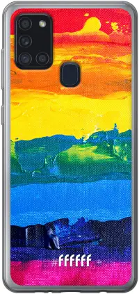 Rainbow Canvas Galaxy A21s