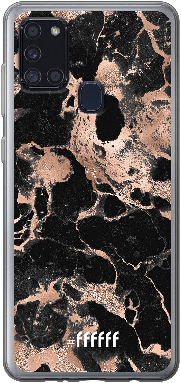 Rose Gold Marble Galaxy A21s