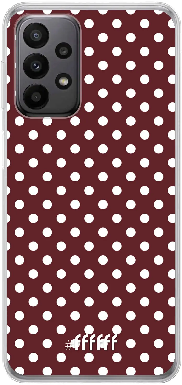 Burgundy Dots Galaxy A23 5G