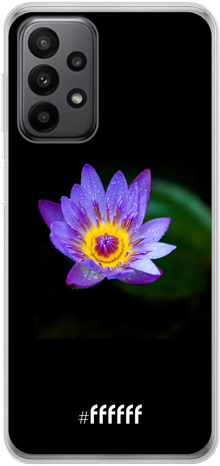 Purple Flower in the Dark Galaxy A23 5G