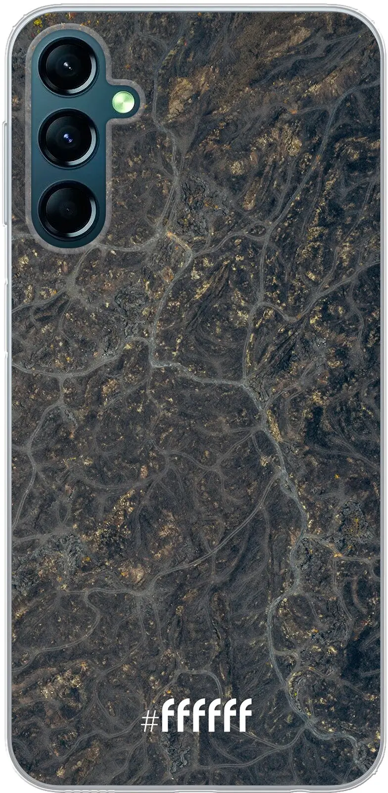 Golden Glitter Marble Galaxy A24 4G