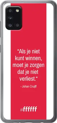 AFC Ajax Quote Johan Cruijff Galaxy A31