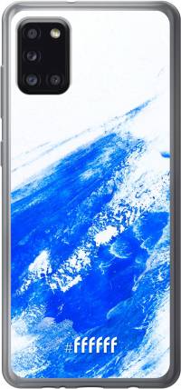 Blue Brush Stroke Galaxy A31