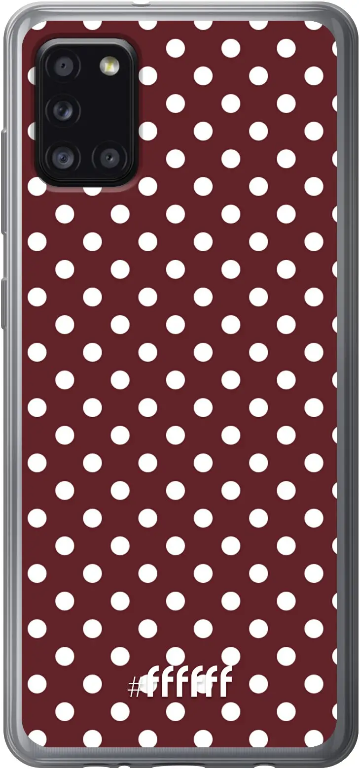 Burgundy Dots Galaxy A31