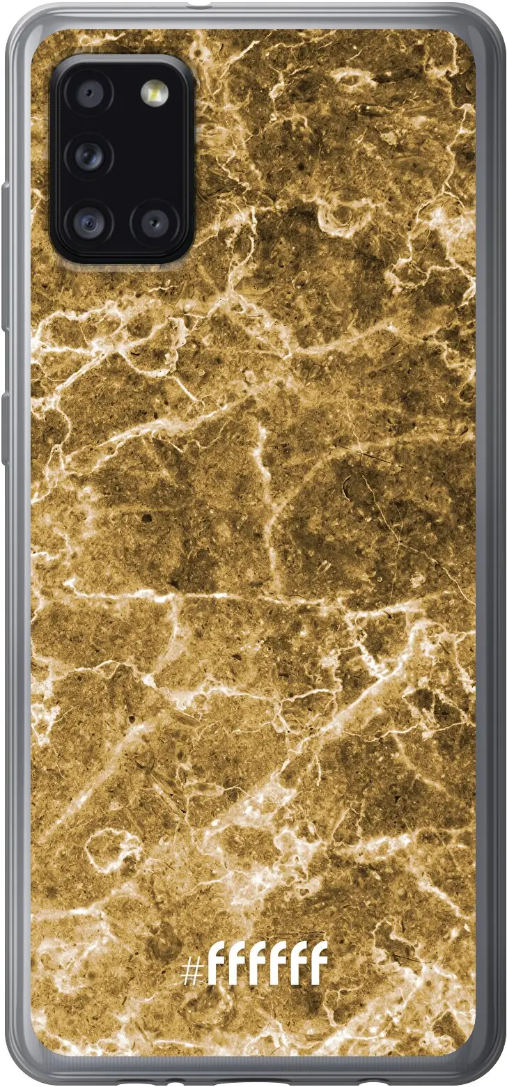 Gold Marble Galaxy A31