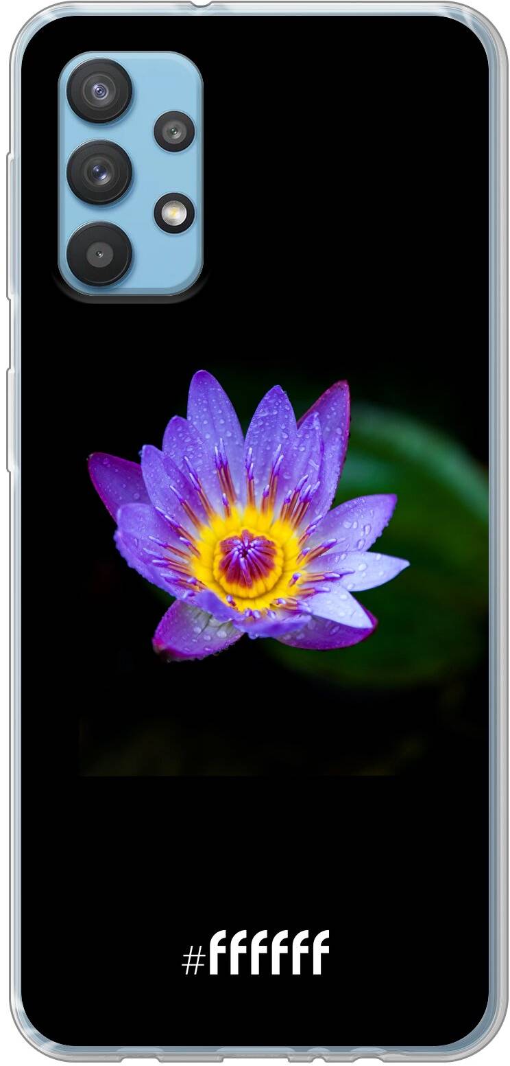 Purple Flower in the Dark Galaxy A32 4G