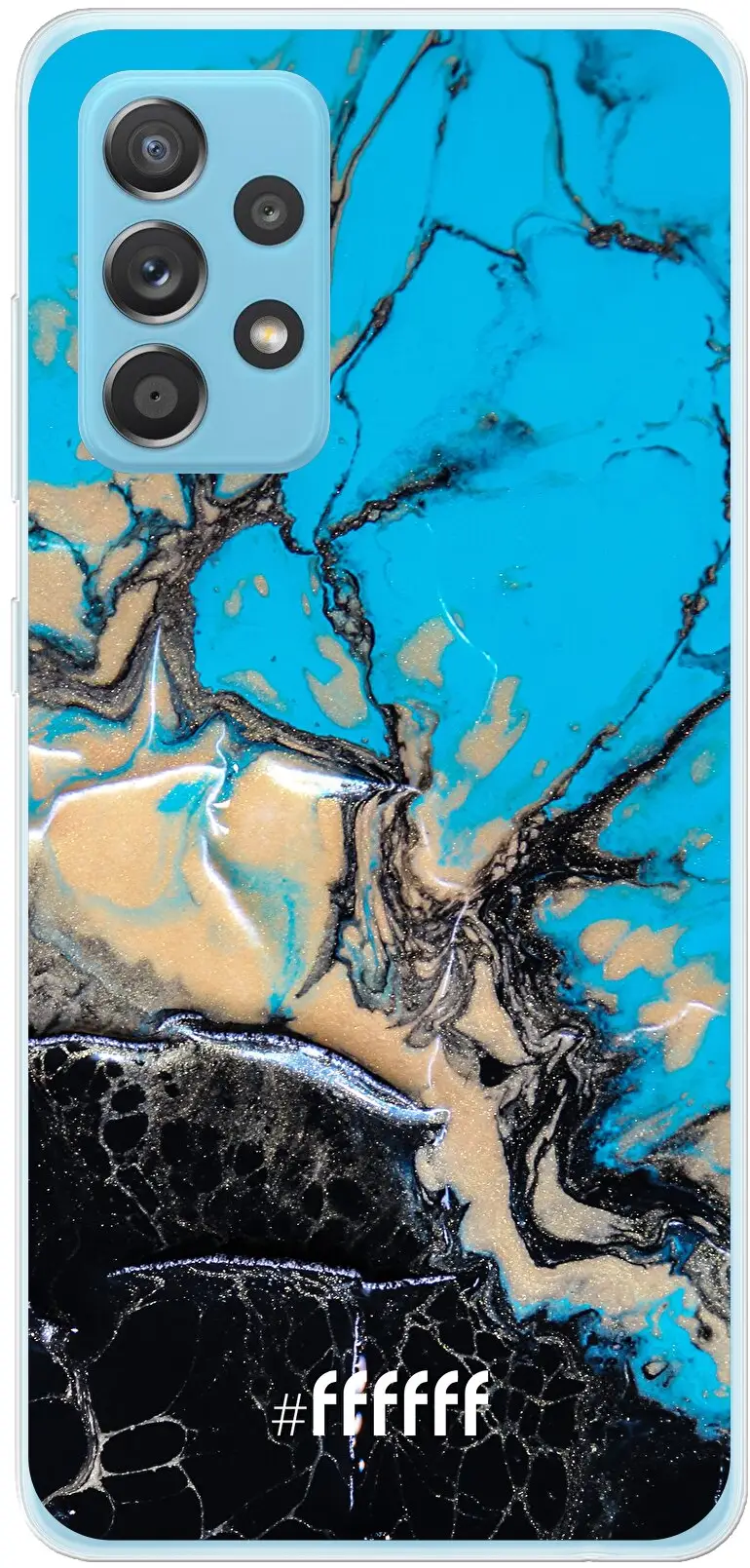 Blue meets Dark Marble Galaxy A53 5G