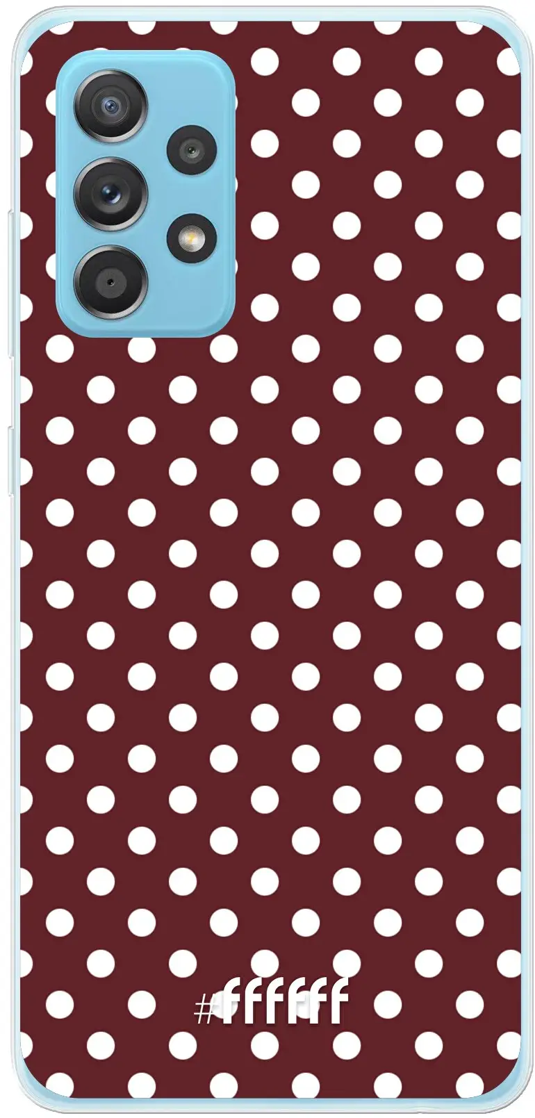 Burgundy Dots Galaxy A53 5G