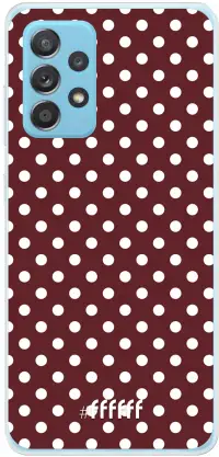 Burgundy Dots Galaxy A53 5G