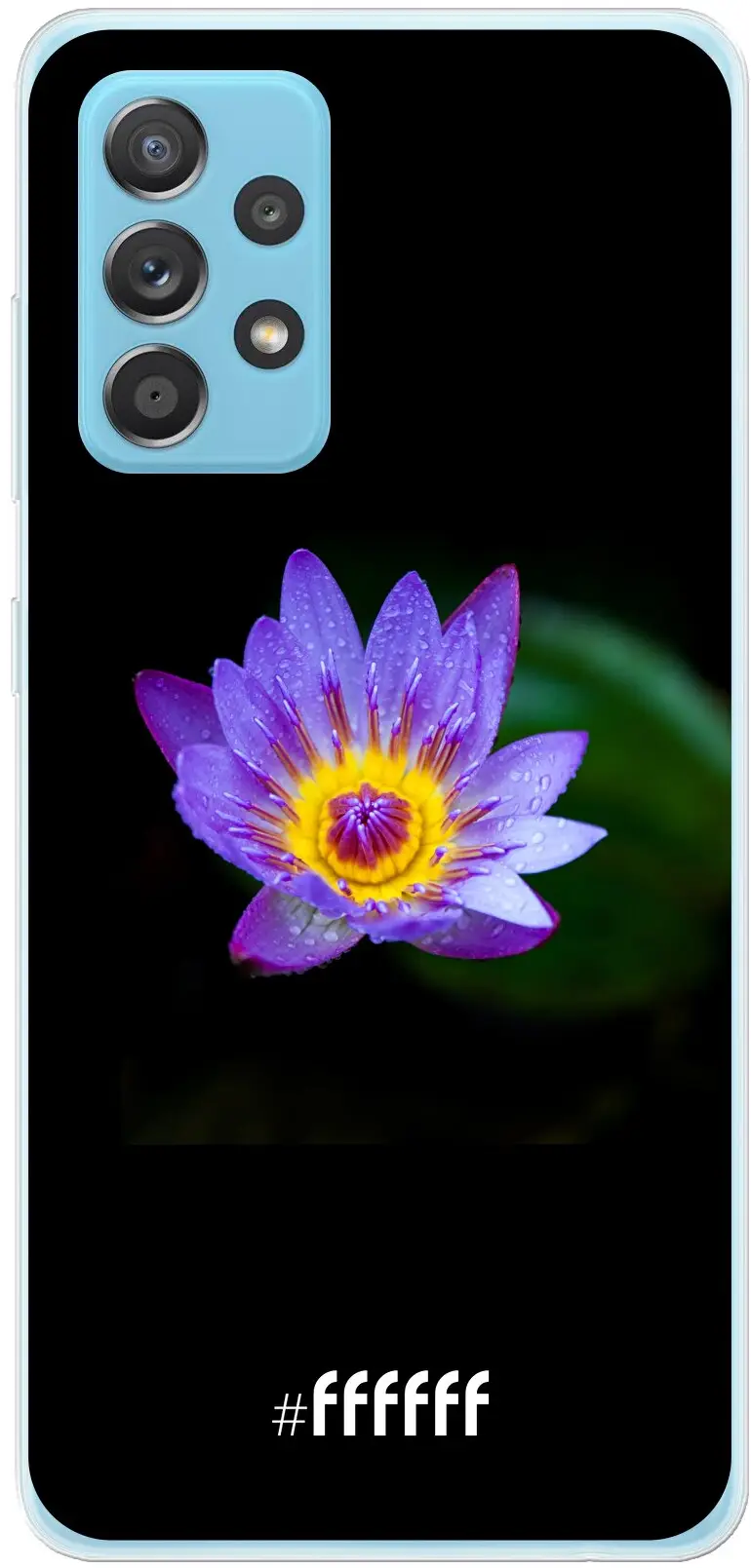 Purple Flower in the Dark Galaxy A53 5G