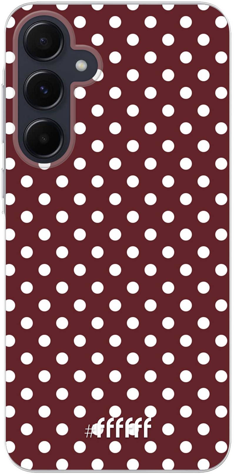 Burgundy Dots Galaxy A55