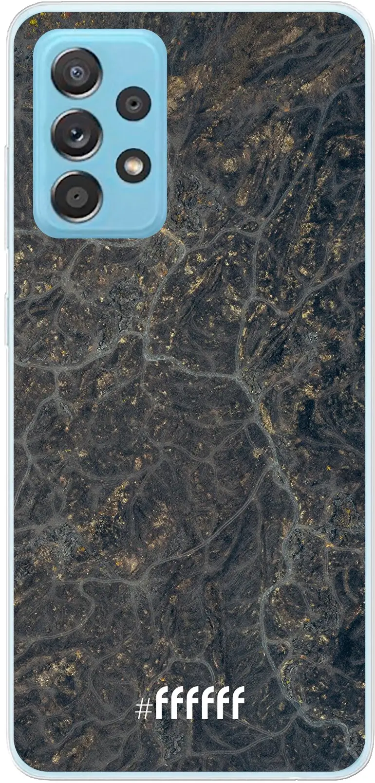 Golden Glitter Marble Galaxy A73 5G