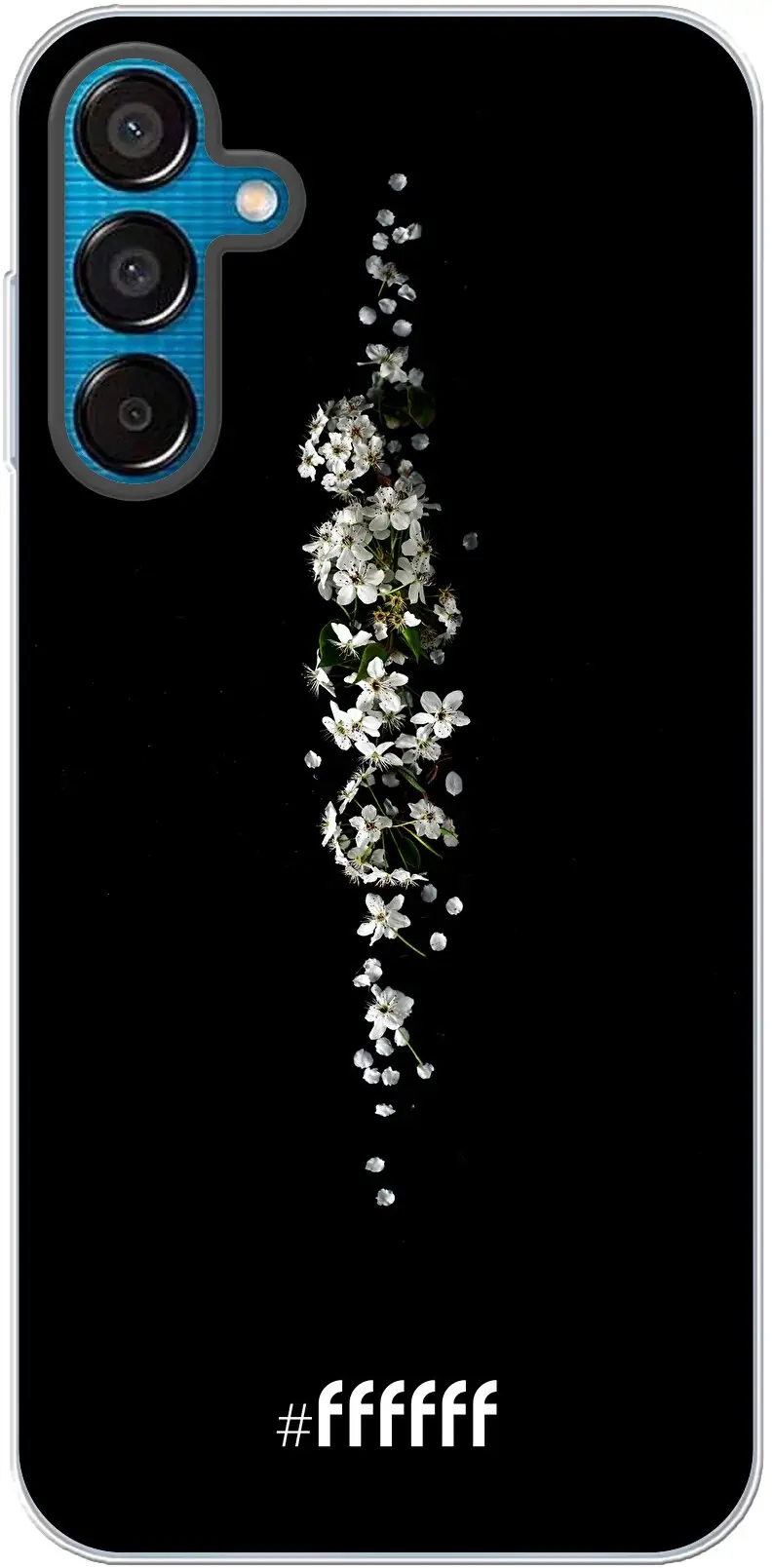 White flowers in the dark Galaxy M15