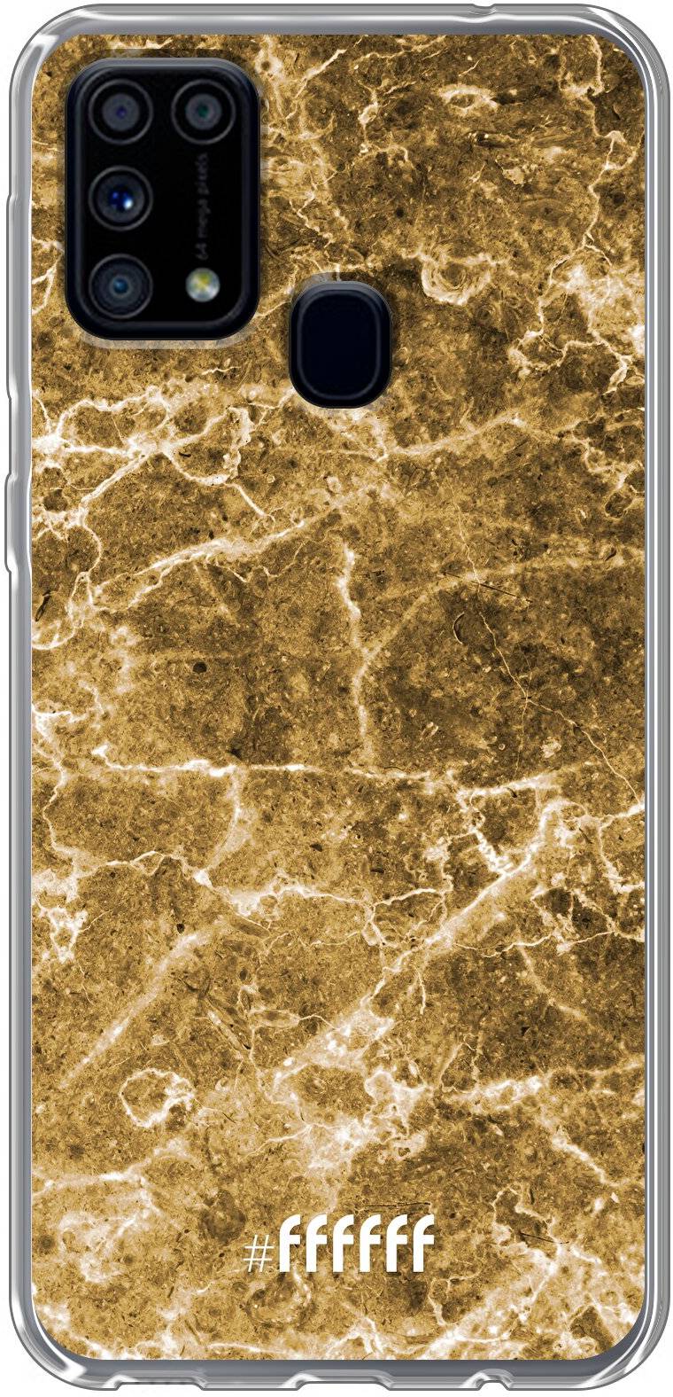 Gold Marble Galaxy M31