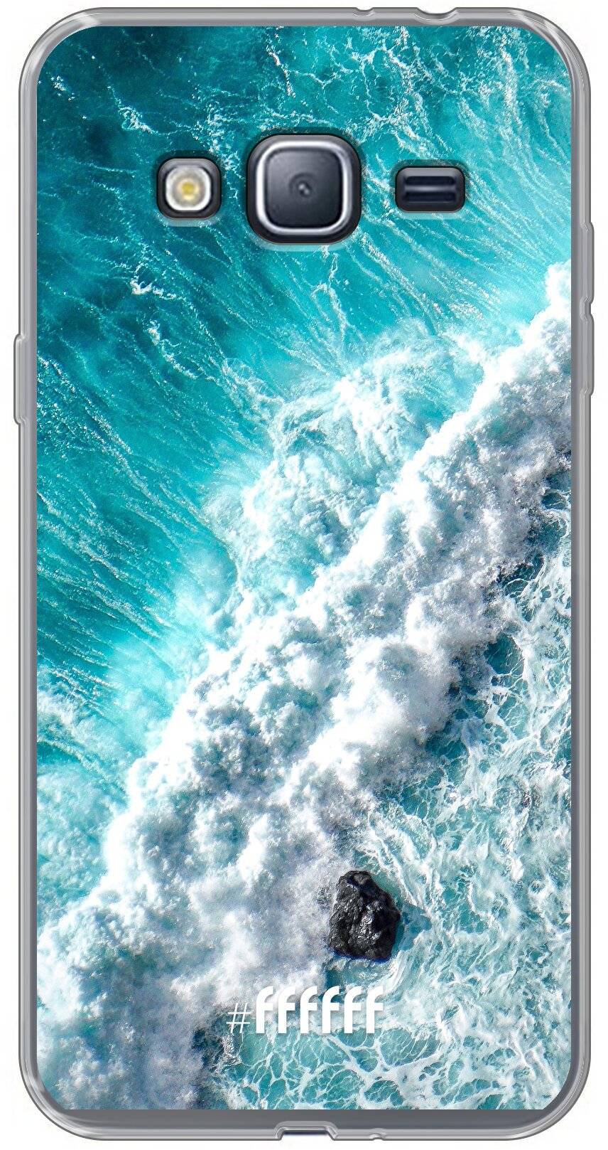 afstuderen Zonnebrand Vloeibaar Perfect to Surf (Samsung Galaxy J3 (2016)) #ffffff telefoonhoesje • 6F