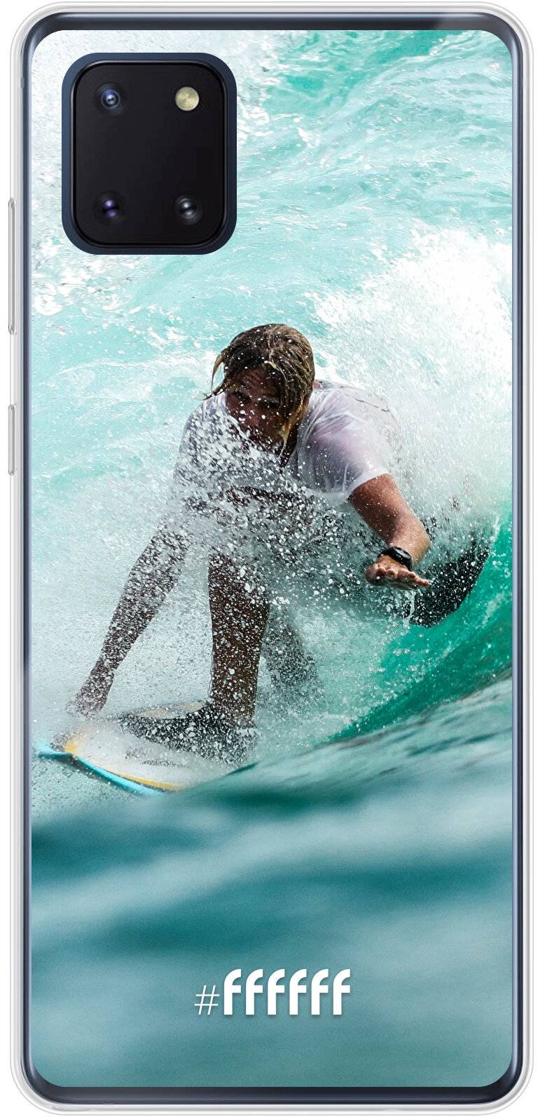 Boy Surfing Galaxy Note 10 Lite