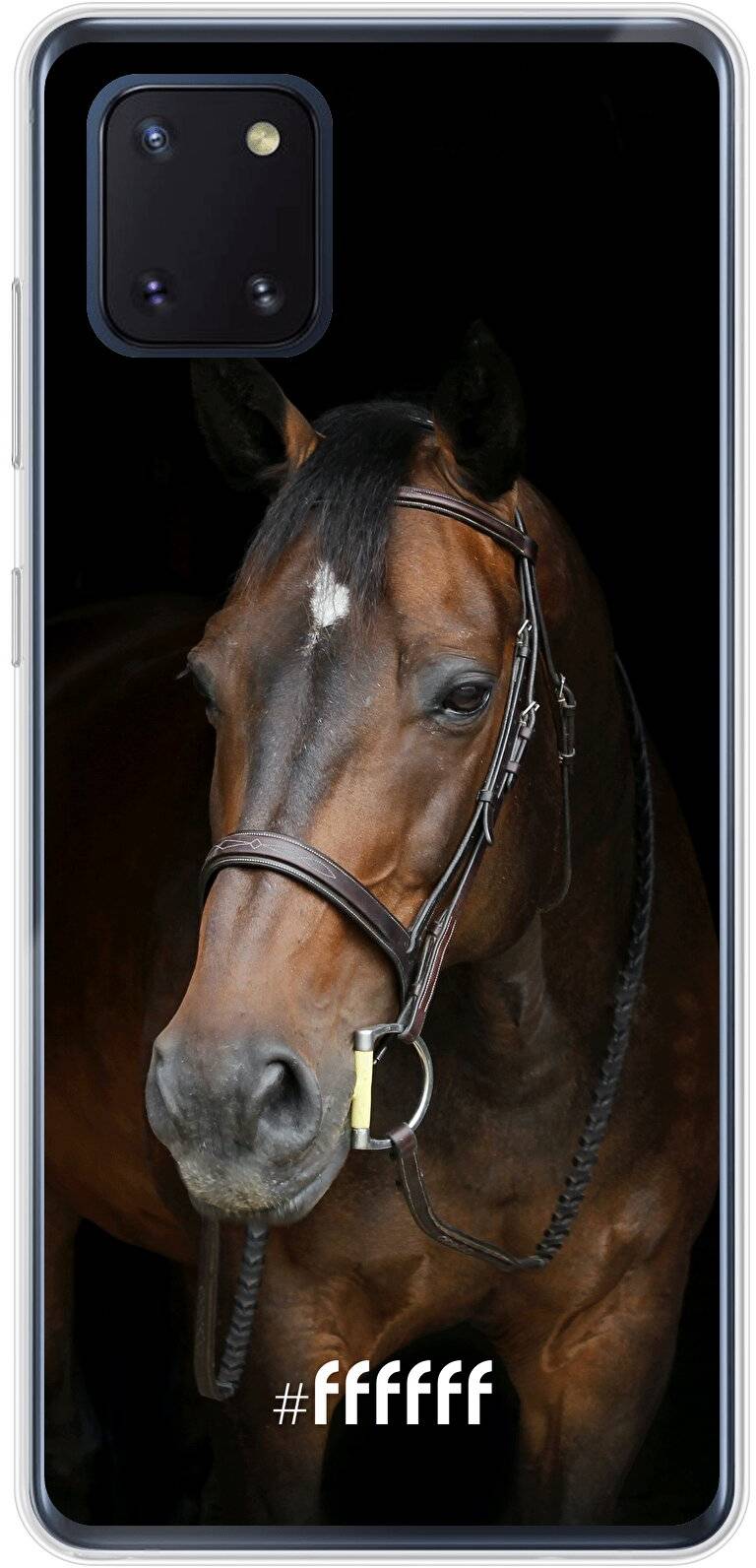 Horse (Samsung Galaxy Note 10 #ffffff telefoonhoesje 6F