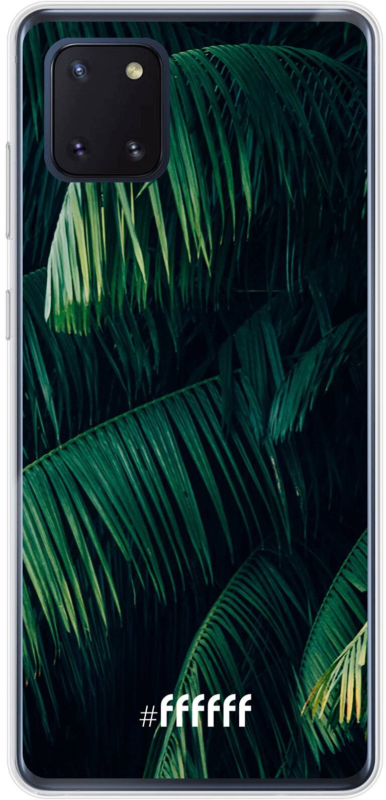 Palm Leaves Dark Galaxy Note 10 Lite