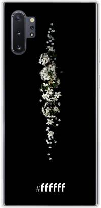 White flowers in the dark Galaxy Note 10 Plus