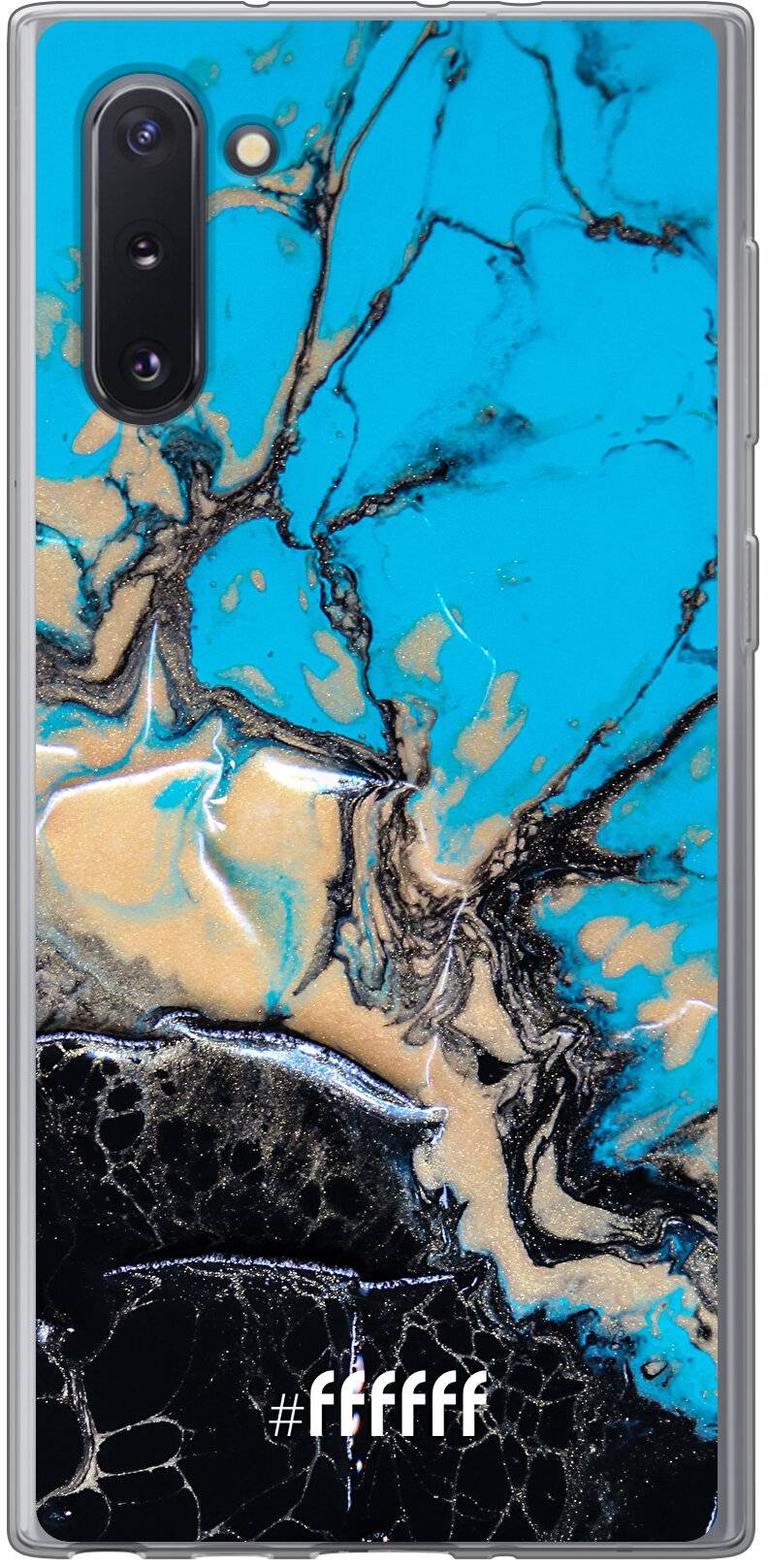 Blue meets Dark Marble Galaxy Note 10