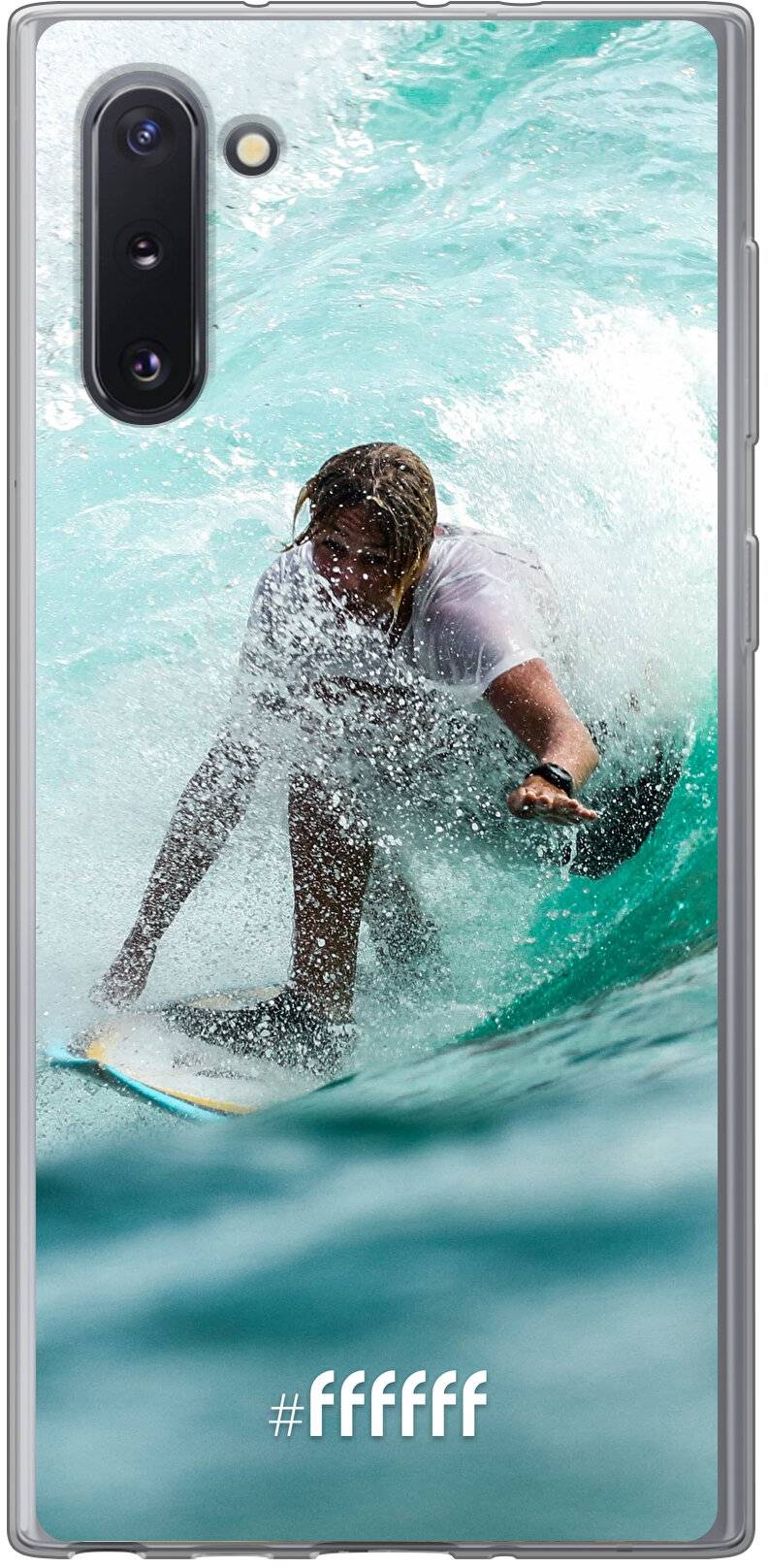 Boy Surfing Galaxy Note 10