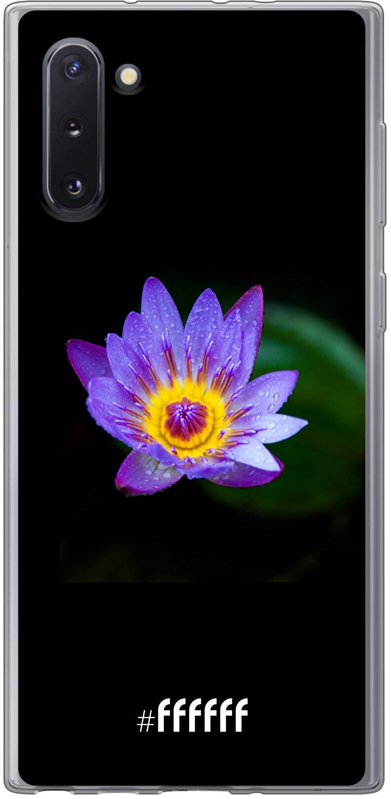 Purple Flower in the Dark Galaxy Note 10