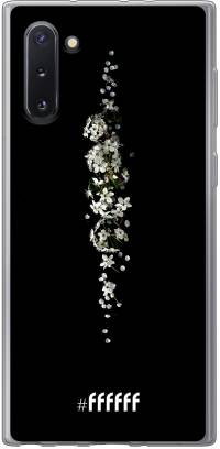 White flowers in the dark Galaxy Note 10