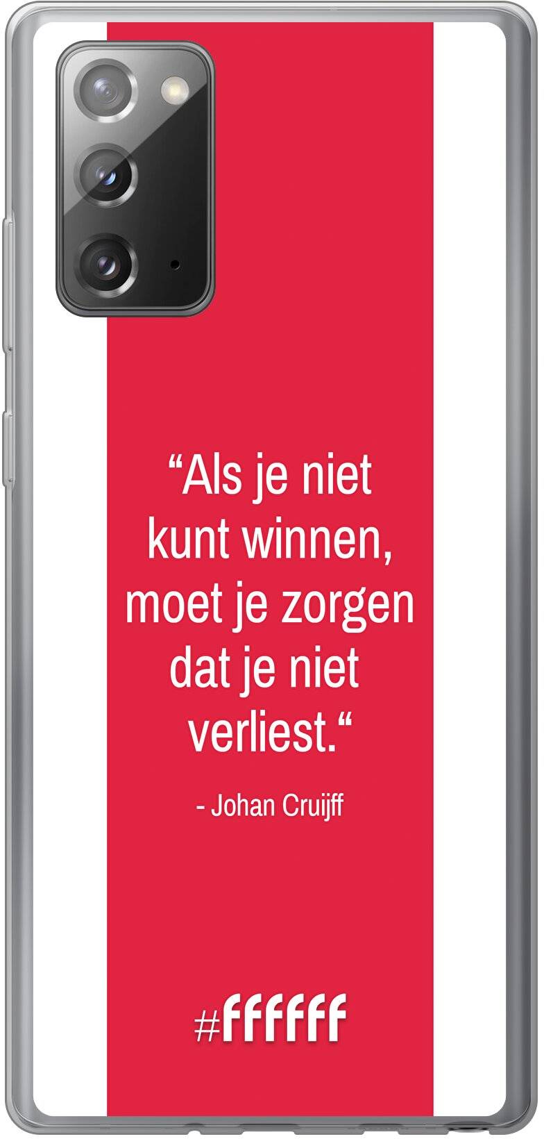 AFC Ajax Quote Johan Cruijff Galaxy Note 20