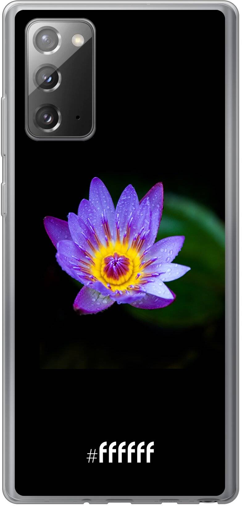 Purple Flower in the Dark Galaxy Note 20