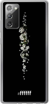 White flowers in the dark Galaxy Note 20