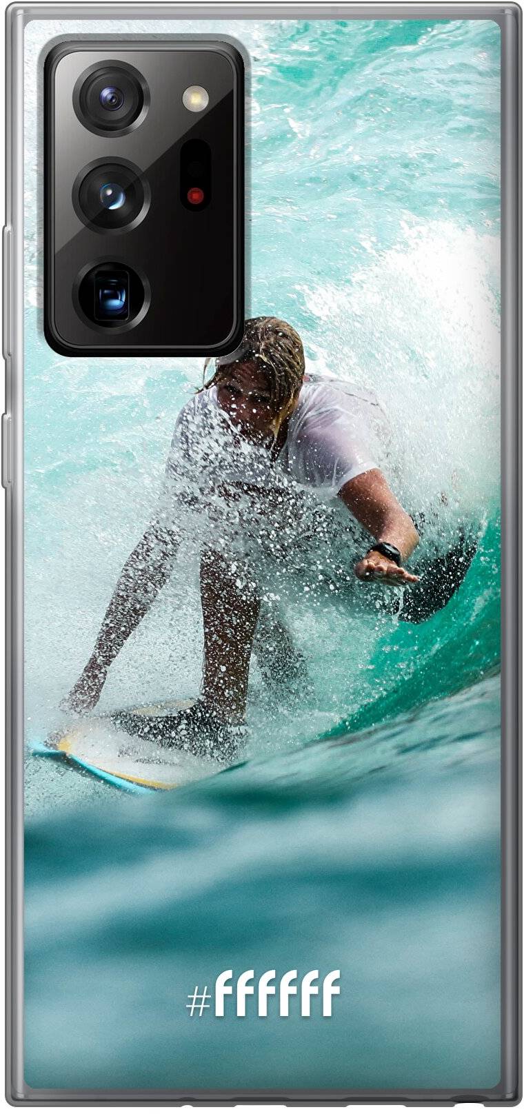 Boy Surfing Galaxy Note 20 Ultra