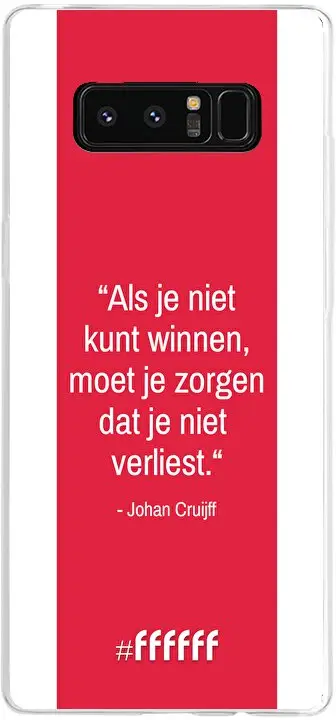 AFC Ajax Quote Johan Cruijff Galaxy Note 8