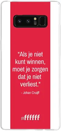 AFC Ajax Quote Johan Cruijff Galaxy Note 8