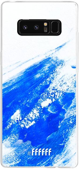 Blue Brush Stroke Galaxy Note 8