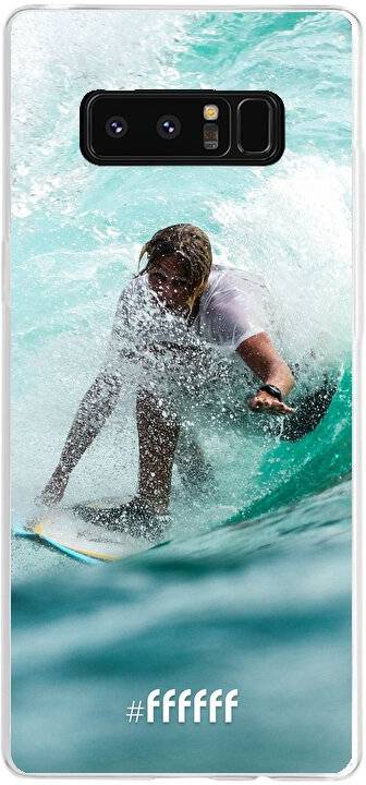 Boy Surfing Galaxy Note 8