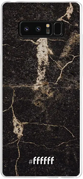 Dark Golden Marble Galaxy Note 8